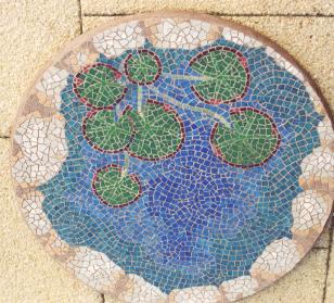 Lily Pond Table mosaic