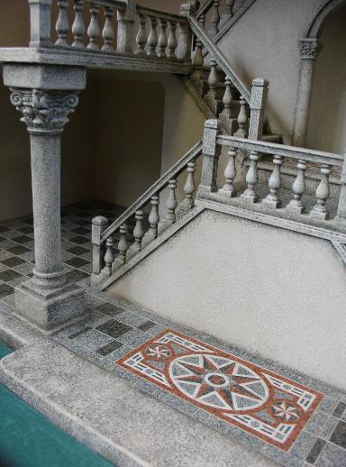 miniature Venetian stairway mosaic